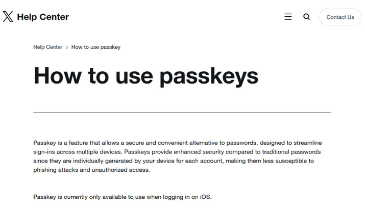 思明苹果维修店铺分享iOS用户如何通过通行密钥(Passkey)登录 